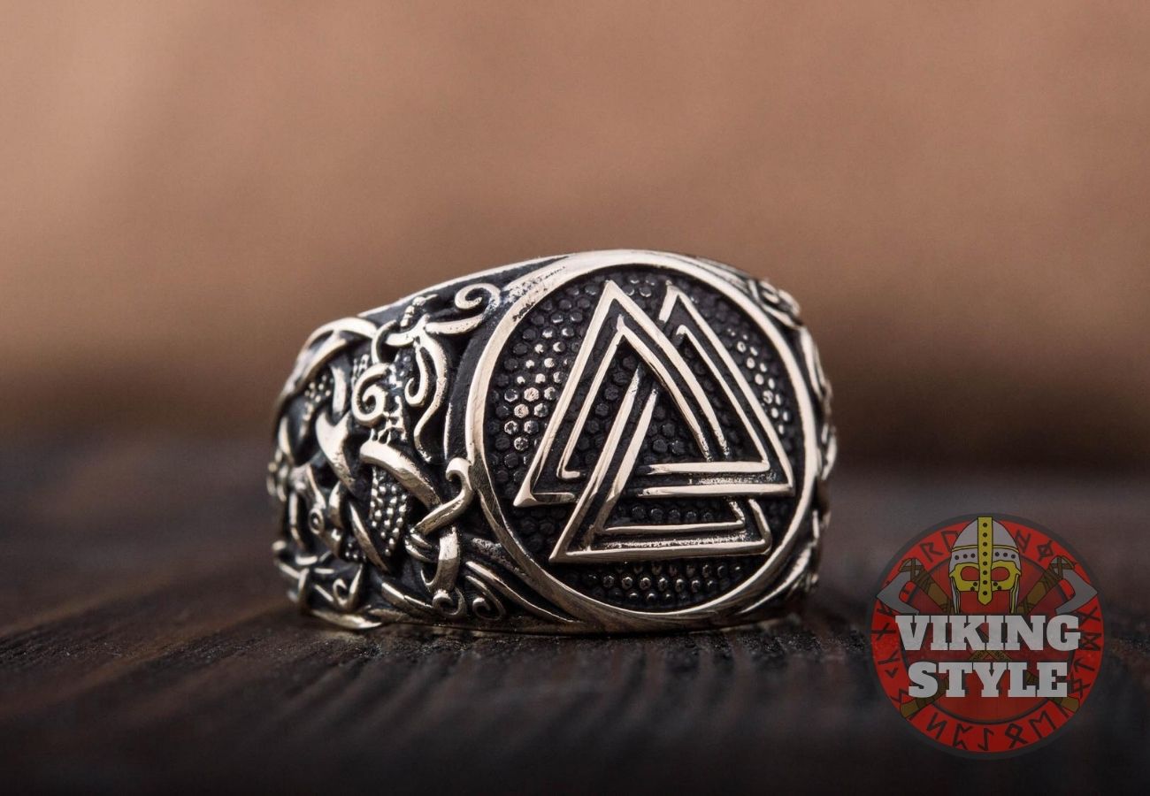 Valknut Ring - Mammen, Bronze