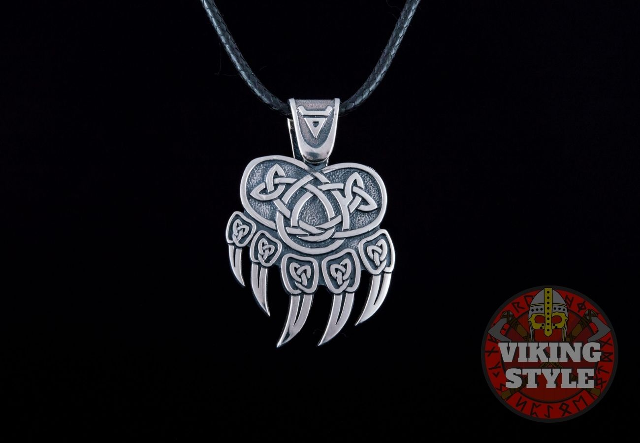 Bear Paw Pendant - Bjørn, 925 Silver