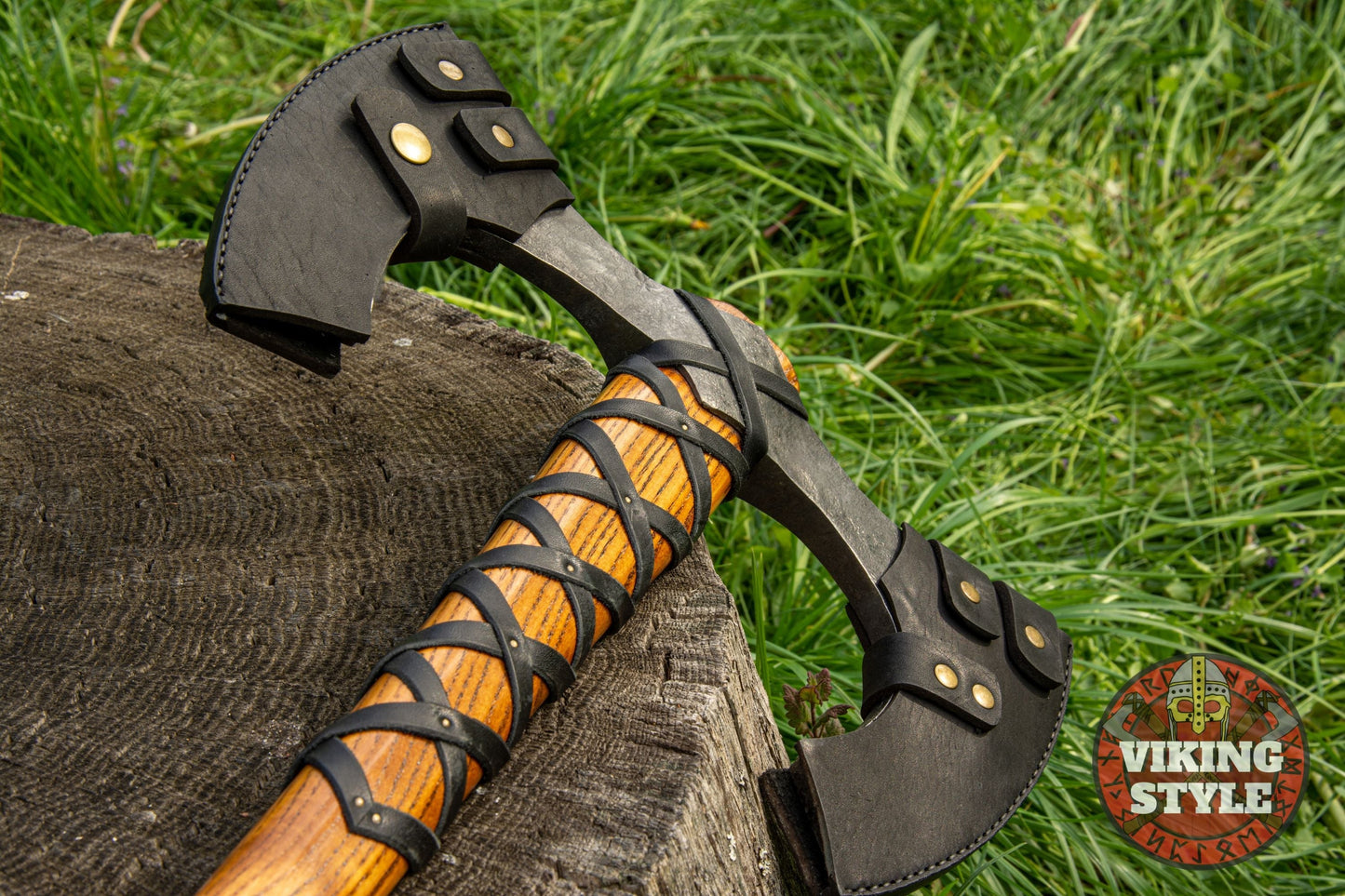 Double Sided Viking Axe - Havamal