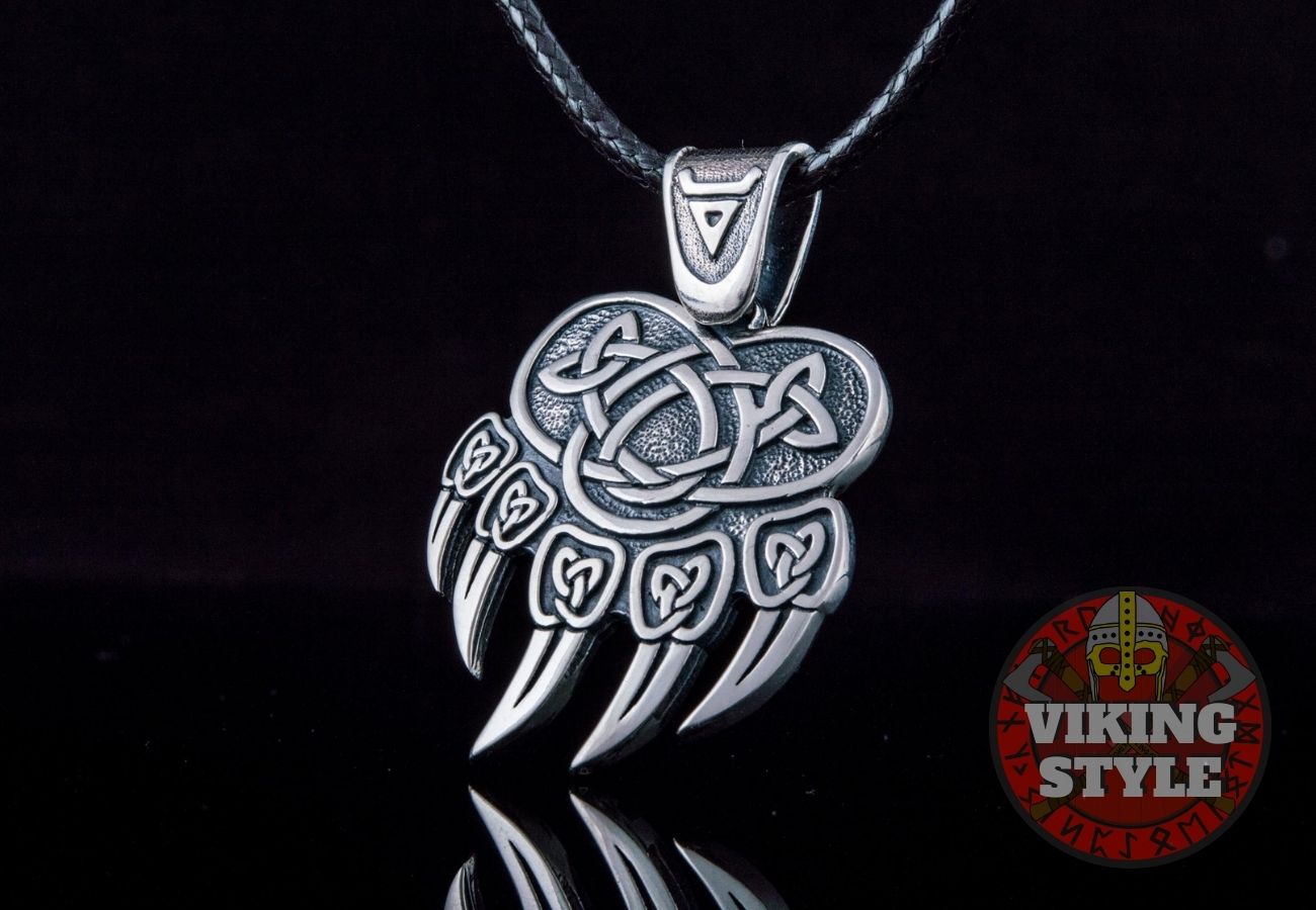 Bear Paw Pendant - Bjørn, 925 Silver