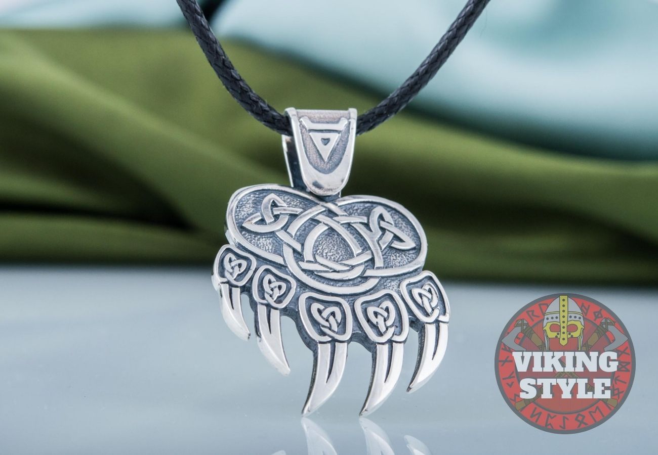 Bear Paw Pendant - Bjørn, 925 Silver