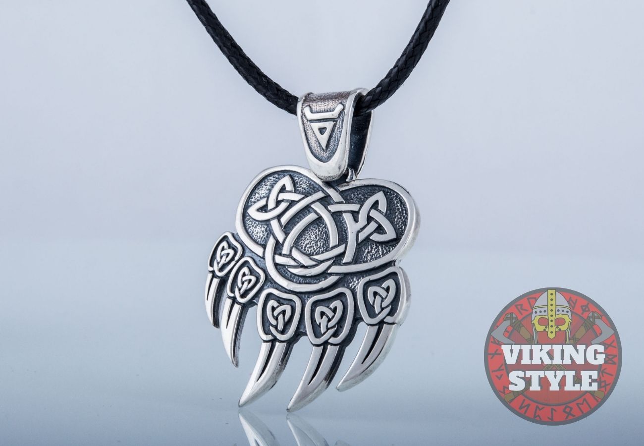 Bear Paw Pendant - Bjørn, 925 Silver