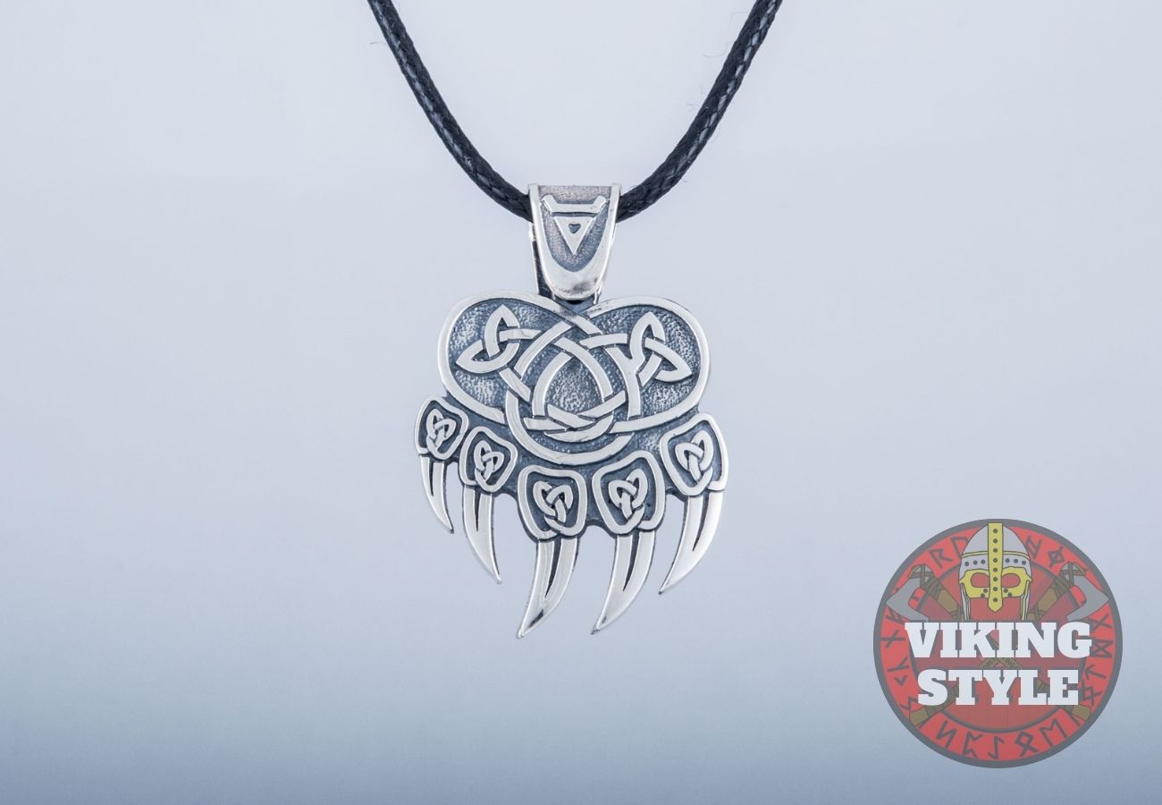 Bear Paw Pendant - Bjørn, 925 Silver