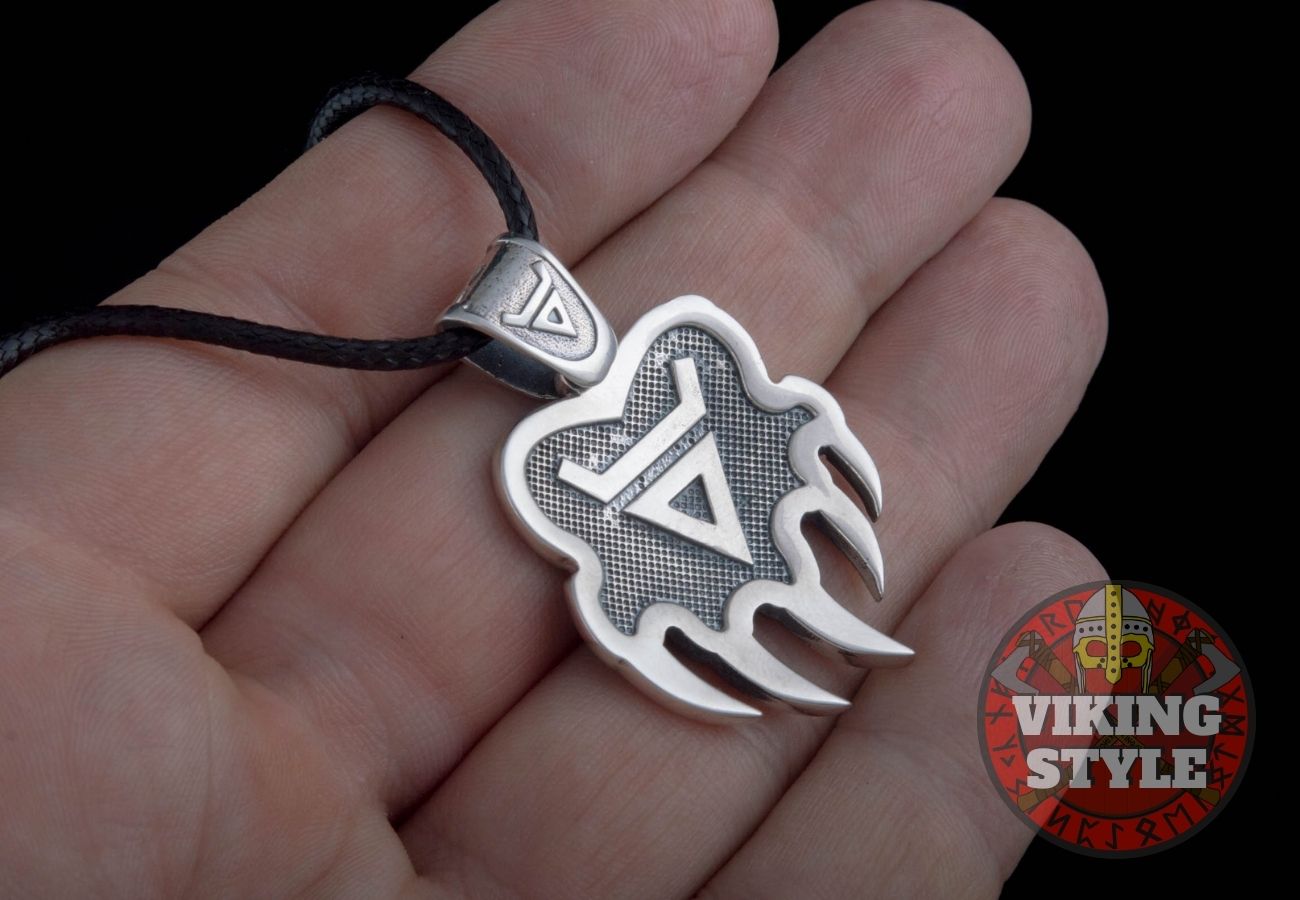 Bear Paw Pendant - Bjørn, 925 Silver
