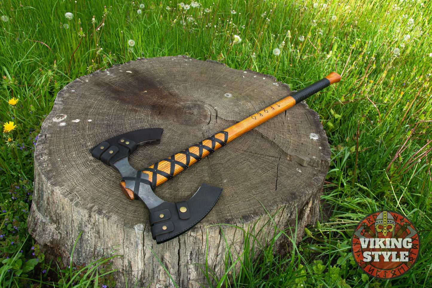 Double Sided Viking Axe - Havamal