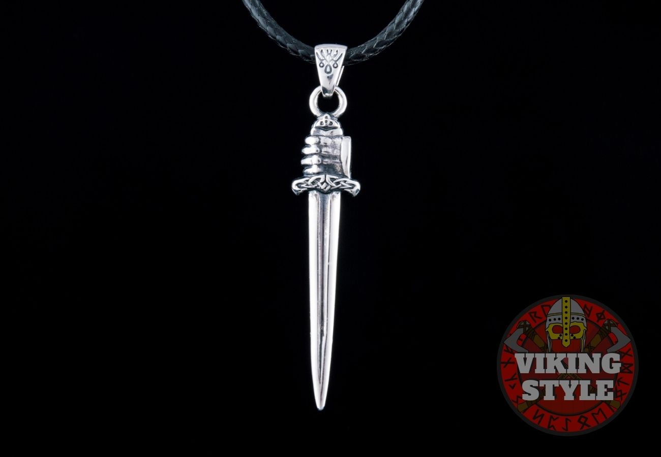 Viking Sword Pendant - 925 Silver