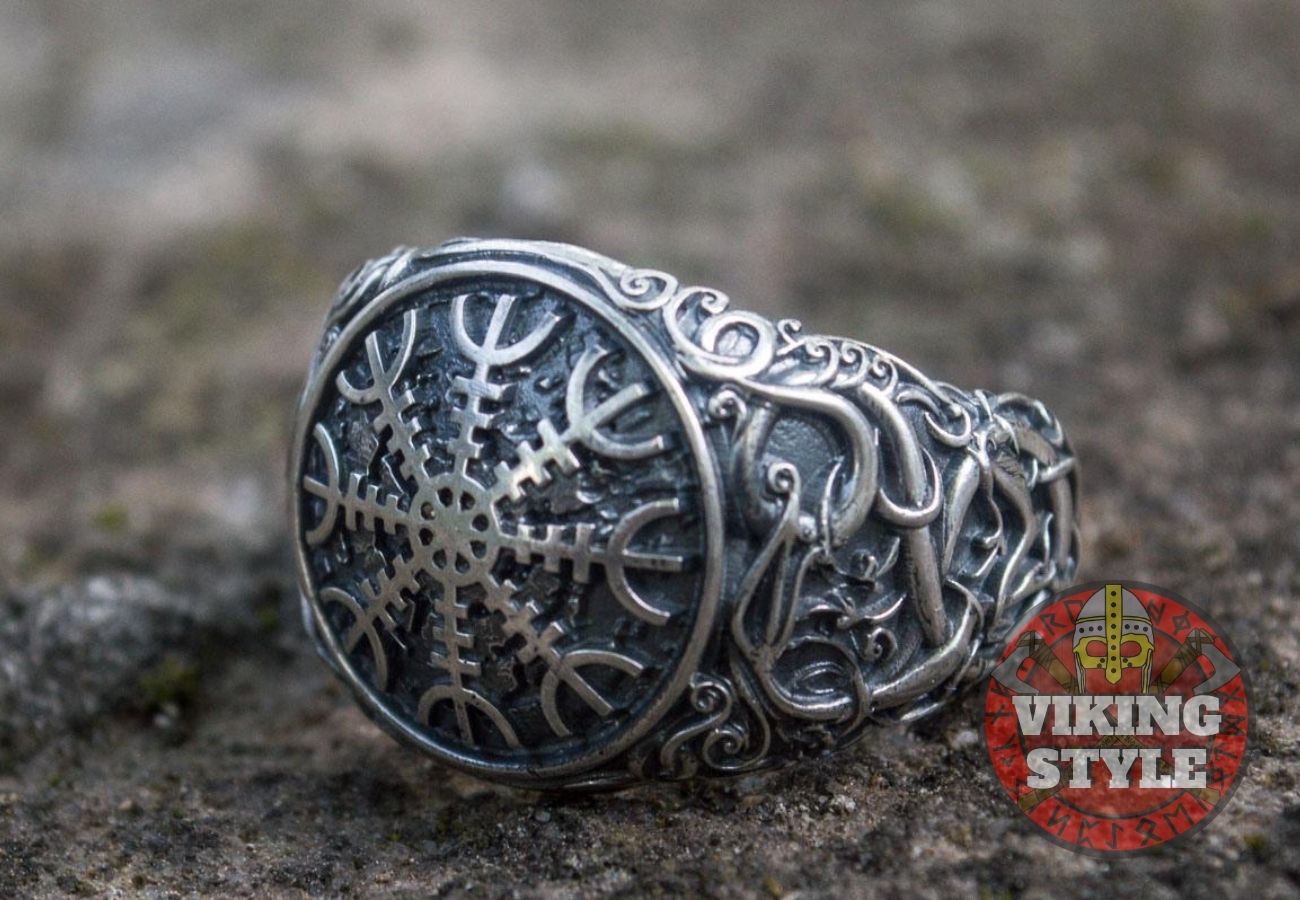 Ægishjálmur Ring - Urnes, 925 Silver