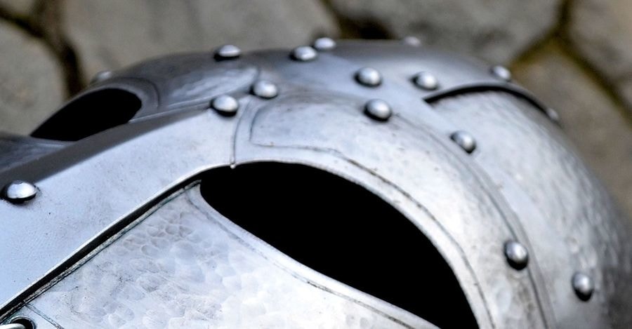 Reinforced Metal Viking Helmet