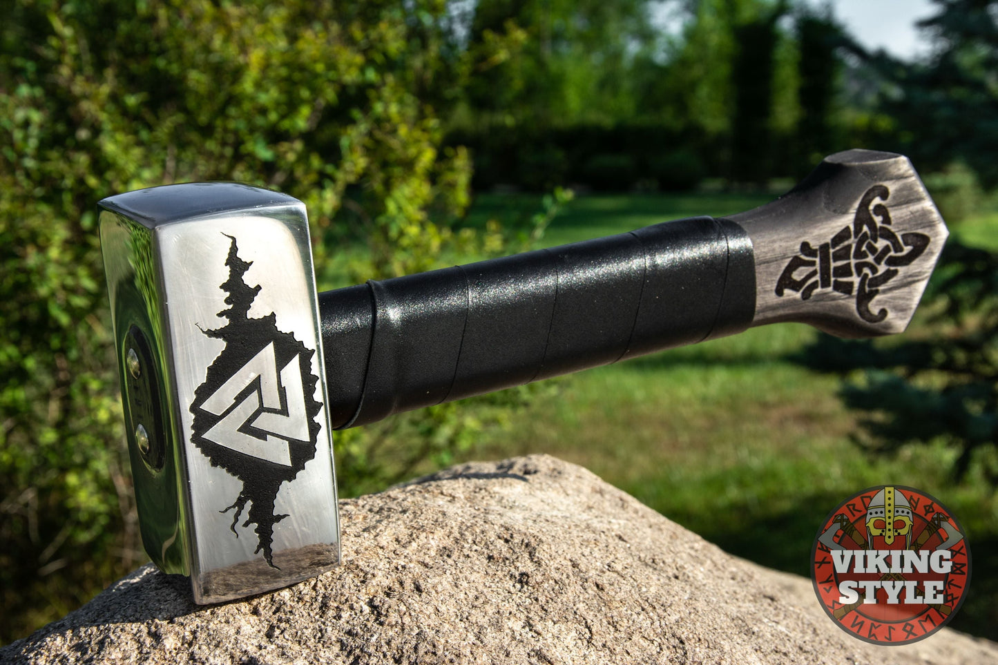 Handmade Viking Hammer - Valknut
