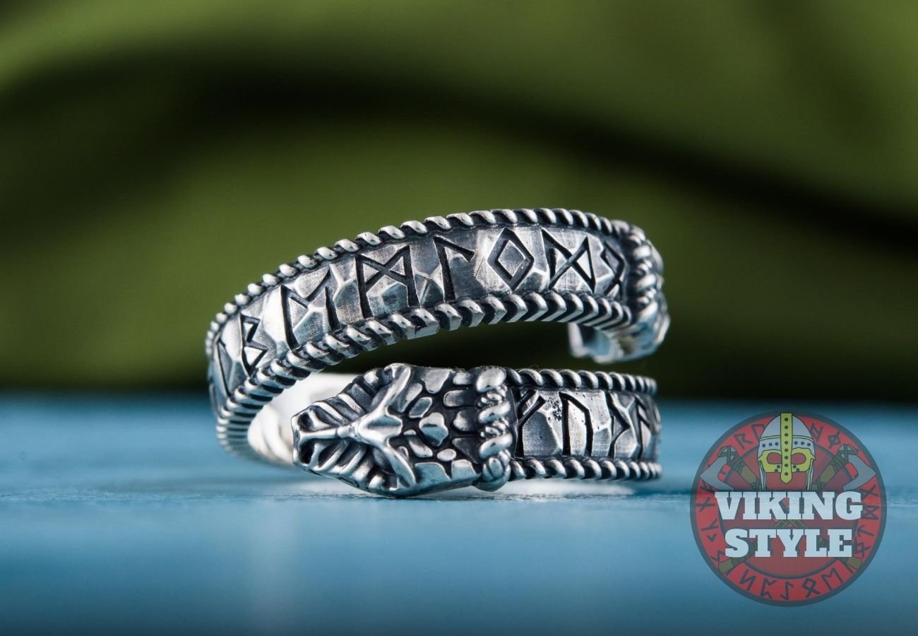 Adjustable Rune Ring II - 925 Silver