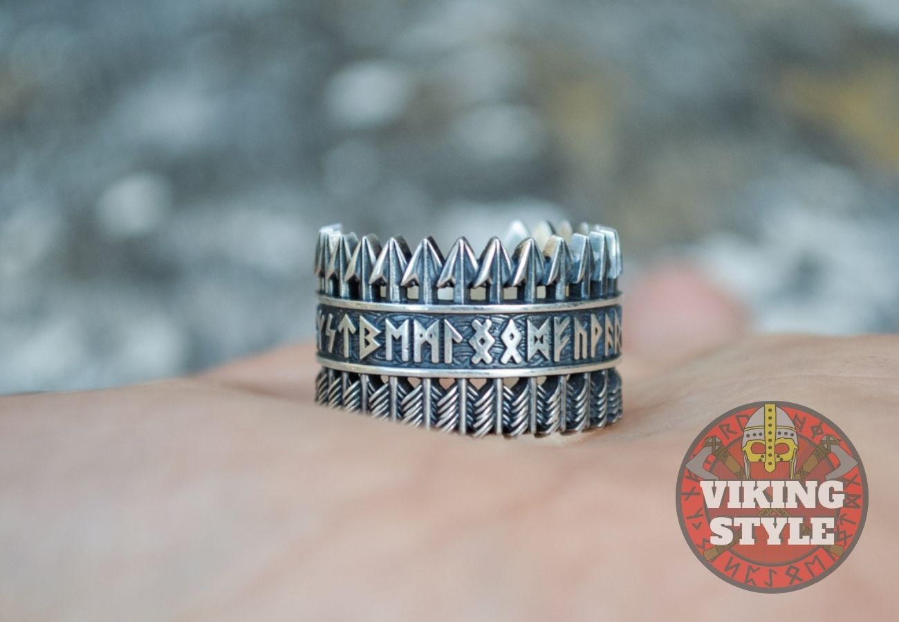 Runic Ring - Arrow, 925 Silver