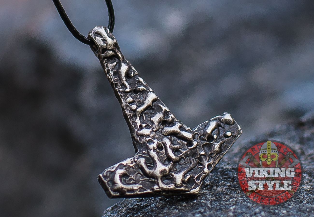 Mjölnir Pendant - Forged, 925 Silver