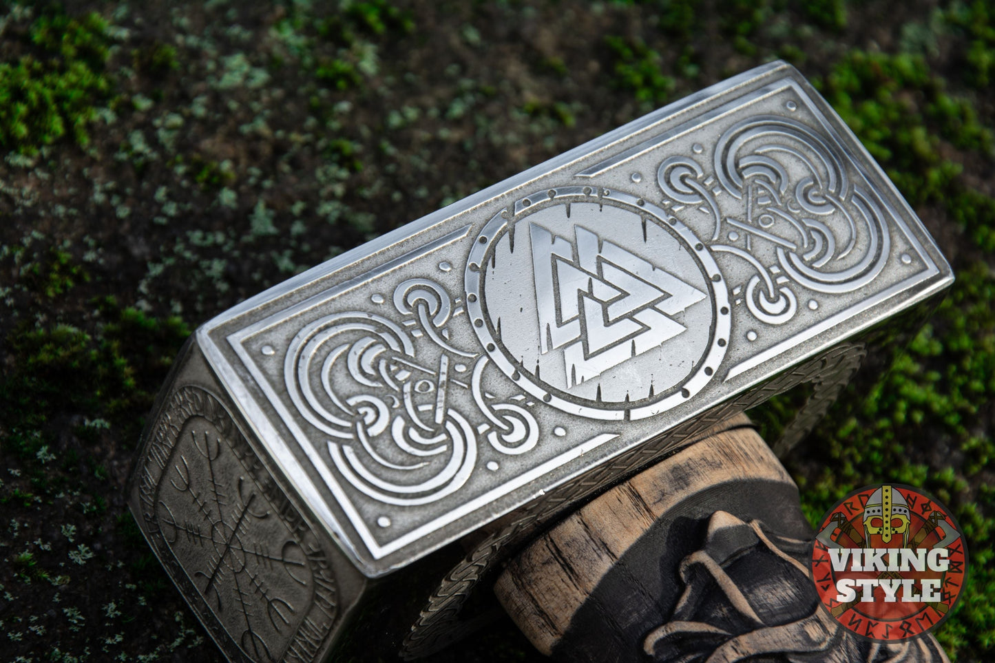 Handmade Viking Hammer - Odin & Valknut