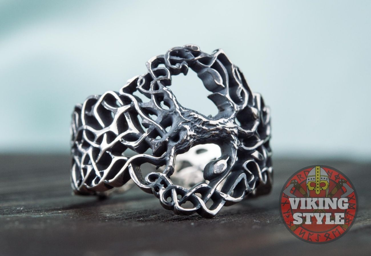 Yggdrasil Ring - Tree of Life, 925 Silver