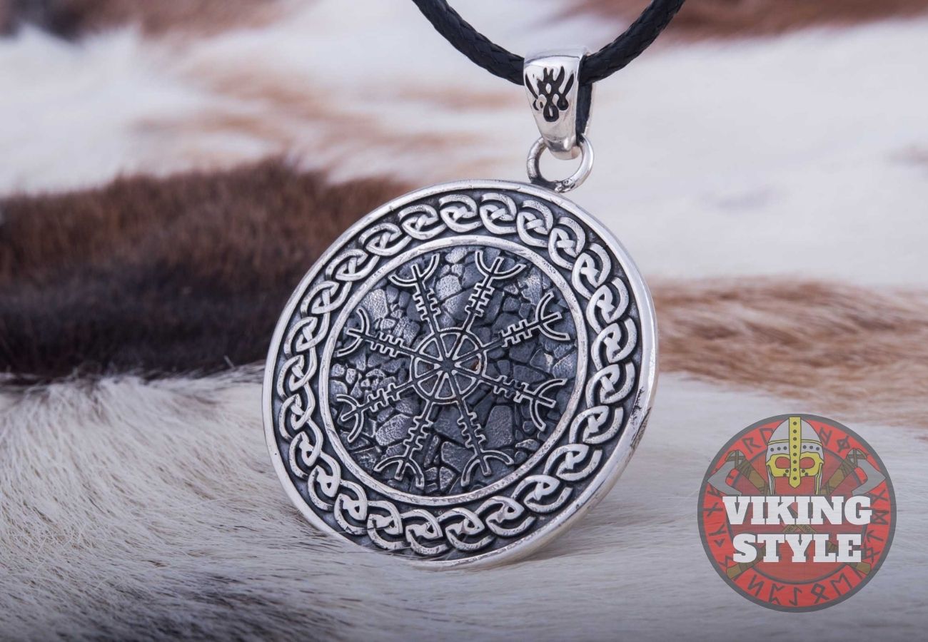 Ægishjálmur Pendant - Endless Knot, 925 Silver