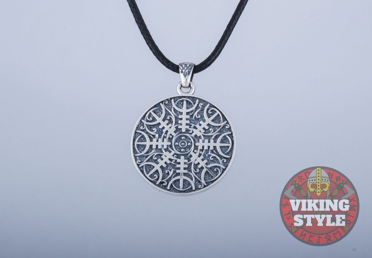 Ægishjálmur Pendant - Lunar, 925 Silver