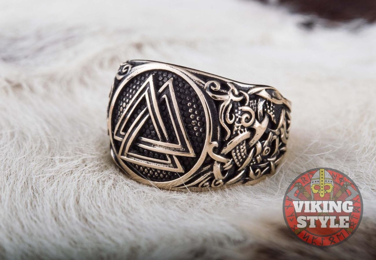 Valknut Ring - Mammen, Bronze