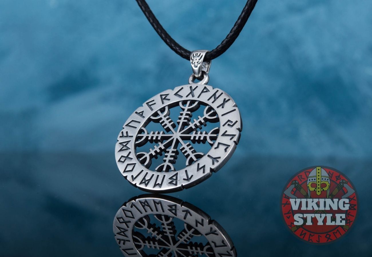 Ægishjálmur Pendant - Runic, 925 Silver