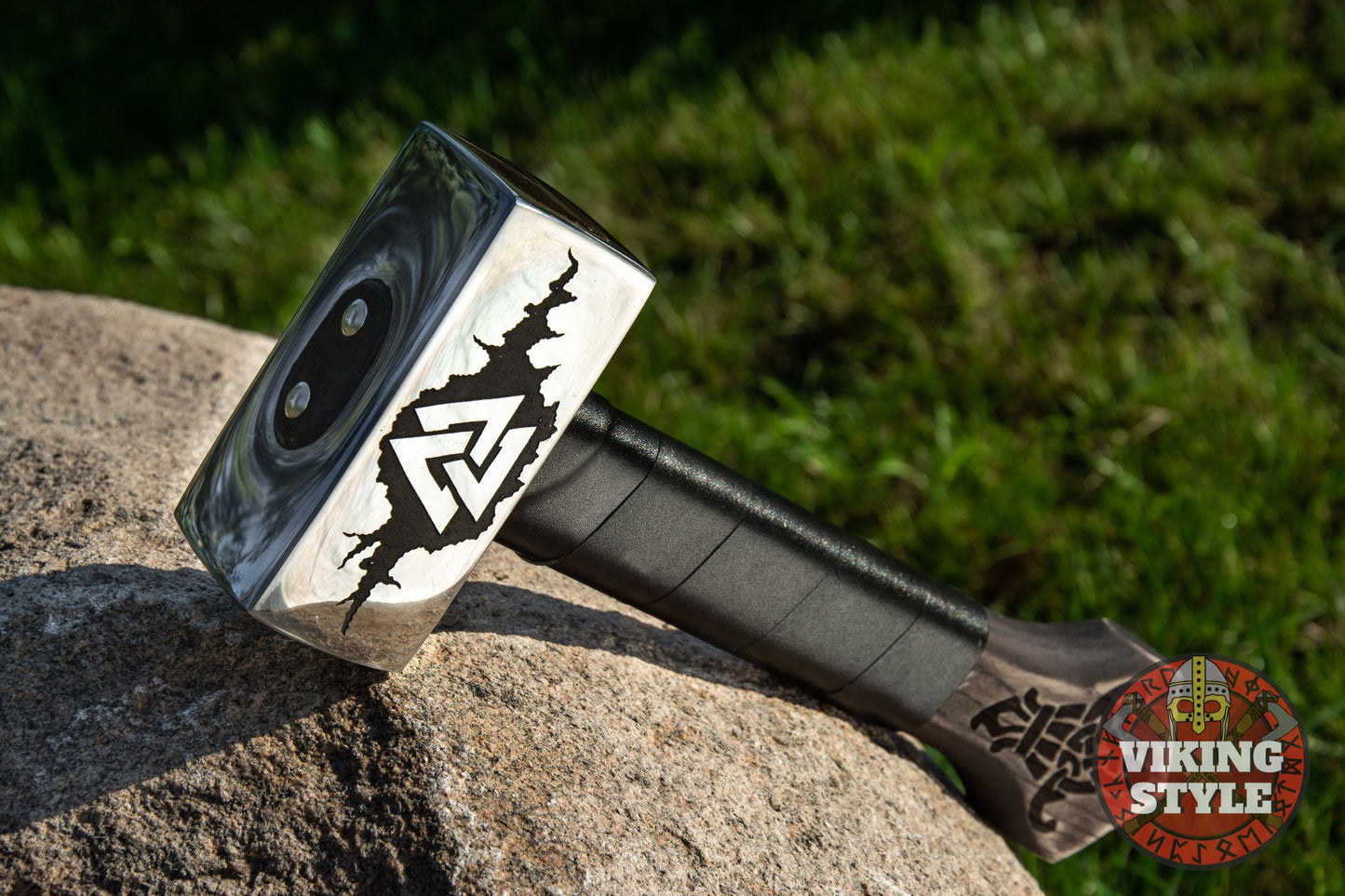 Handmade Viking Hammer - Valknut