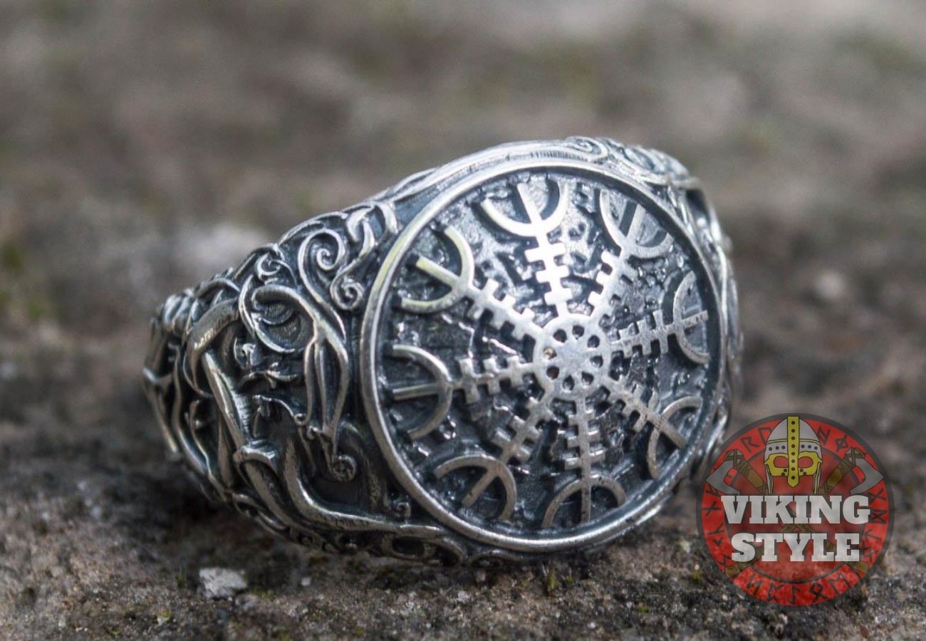 Ægishjálmur Ring - Urnes, 925 Silver