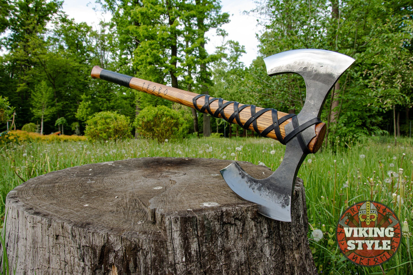 Double Sided Viking Axe - Havamal