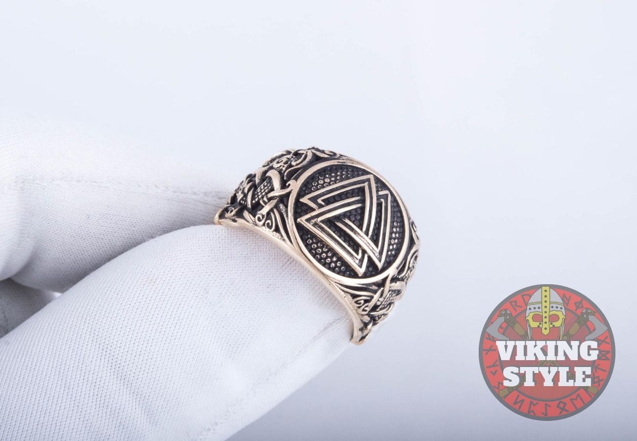 Valknut Ring - Mammen, Bronze