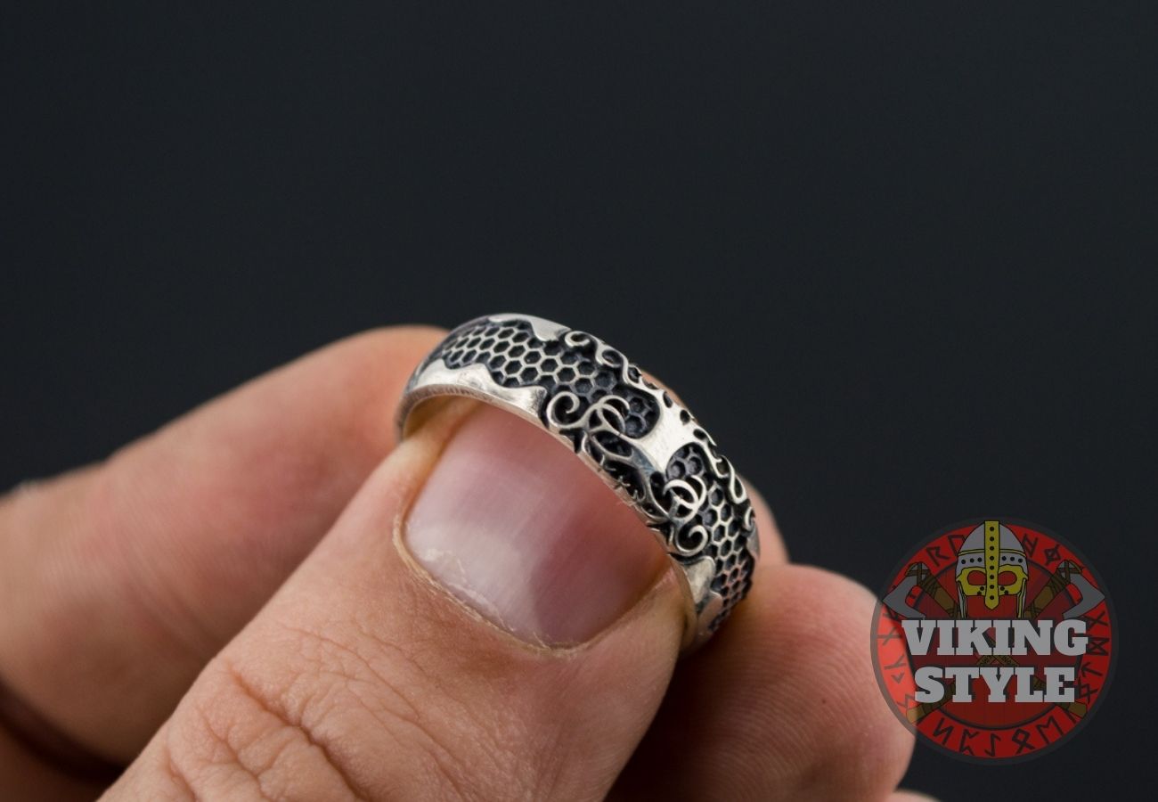 Yggdrasil Band Ring - Tree of Life, 925 Silver