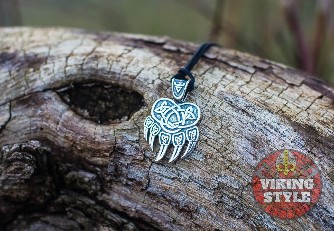 Bear Paw Pendant - Bjørn, 925 Silver