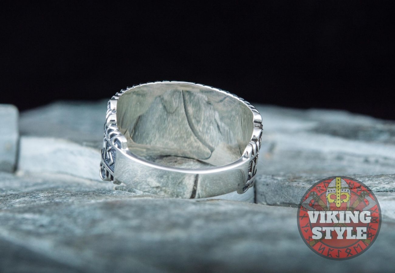 Runic Ring - Chainmail, 925 Silver