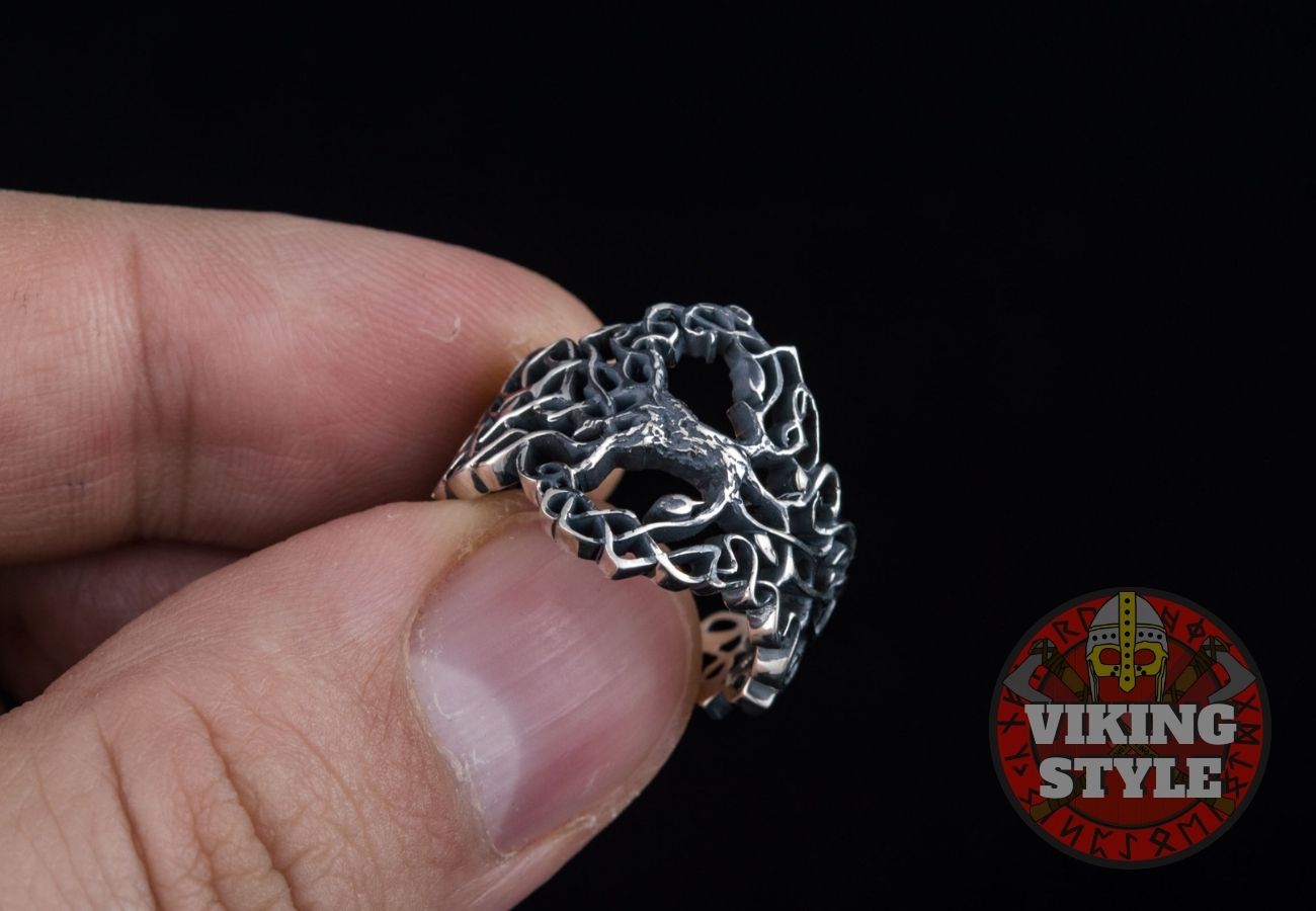 Yggdrasil Ring - Tree of Life, 925 Silver