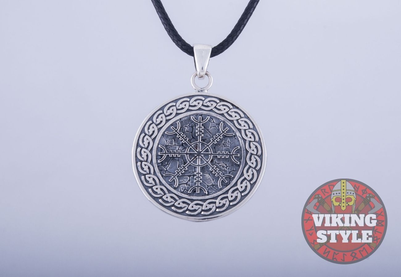 Ægishjálmur Pendant - Endless Knot, 925 Silver