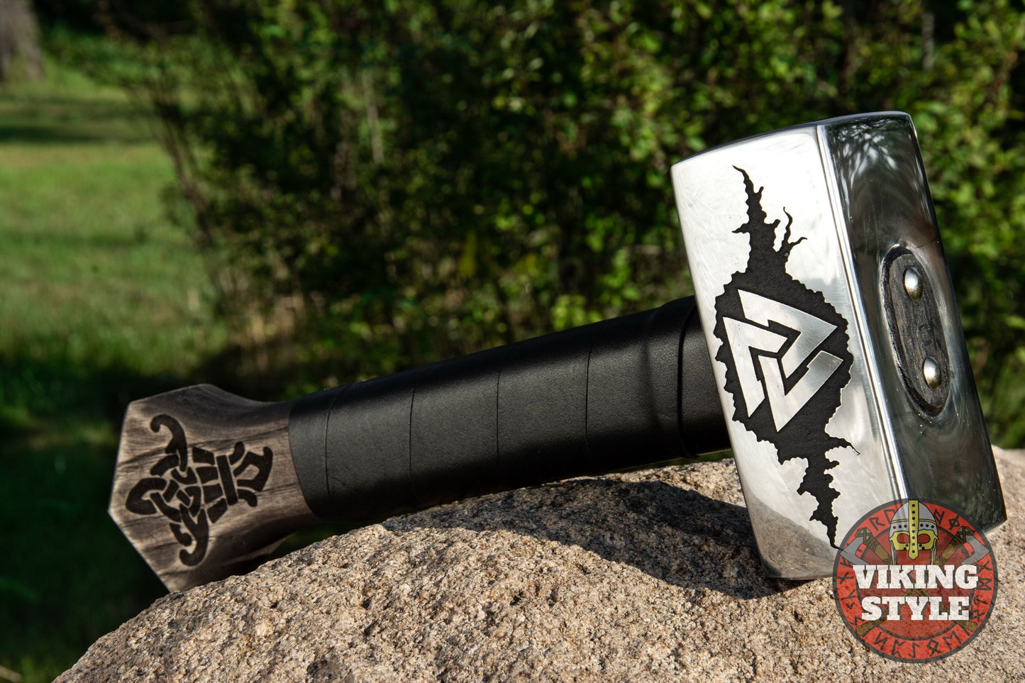 Handmade Viking Hammer - Valknut