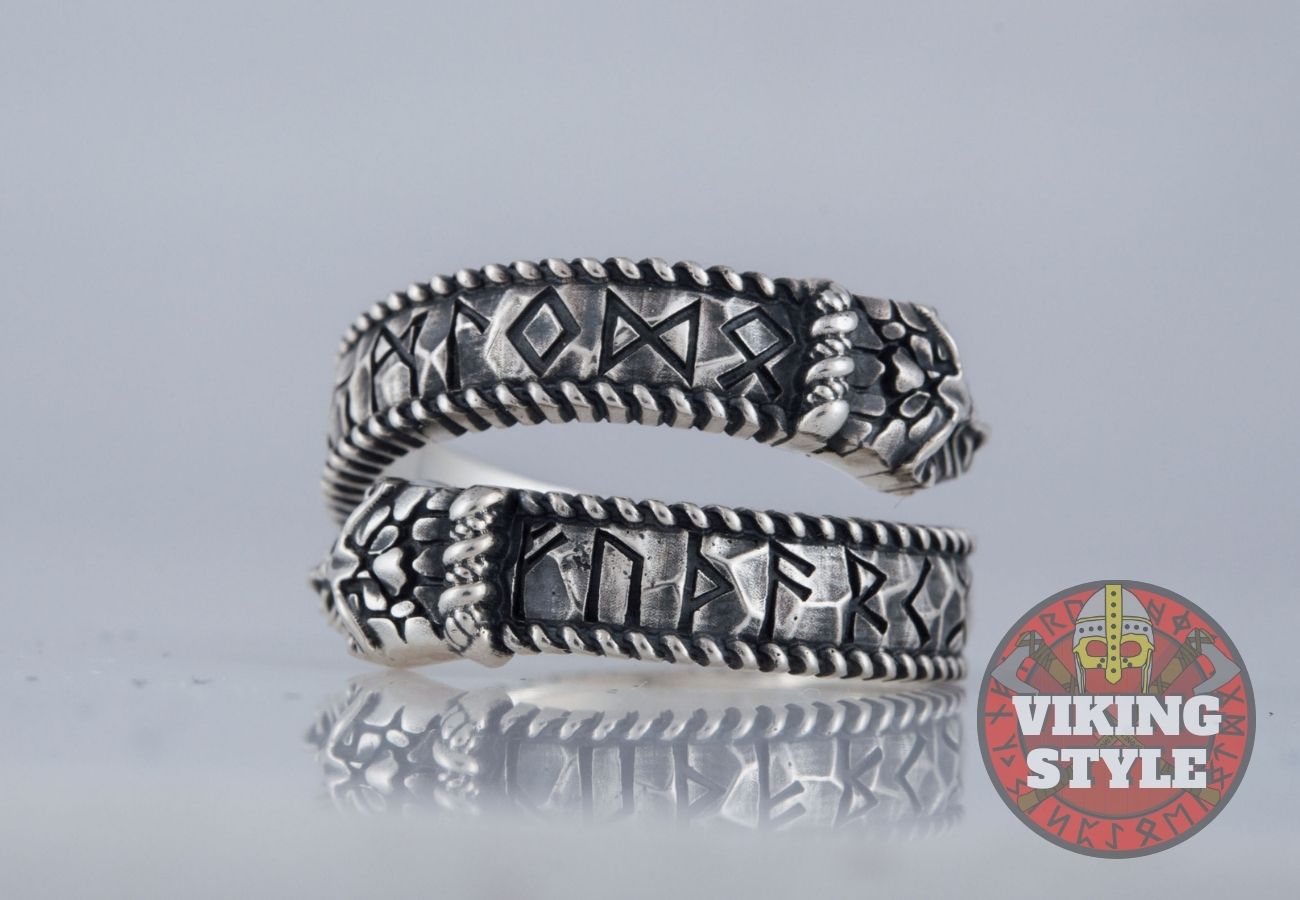 Adjustable Rune Ring II - 925 Silver