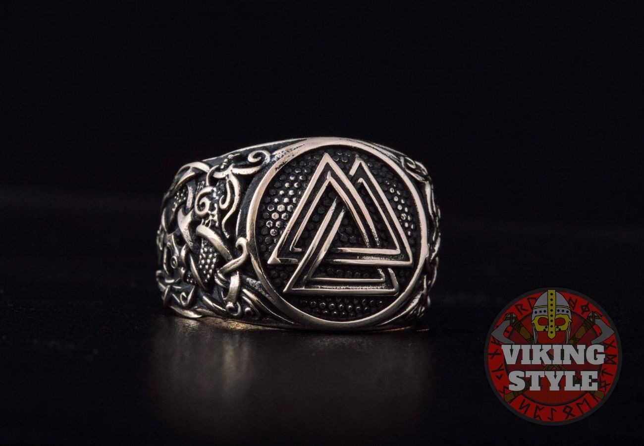 Valknut Ring - Mammen, Bronze