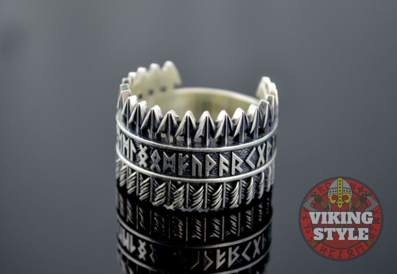Runic Ring - Arrow, 925 Silver