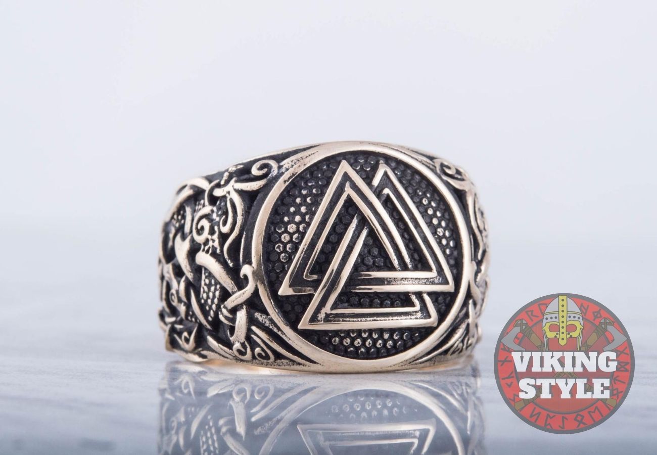 Valknut Ring - Mammen, Bronze