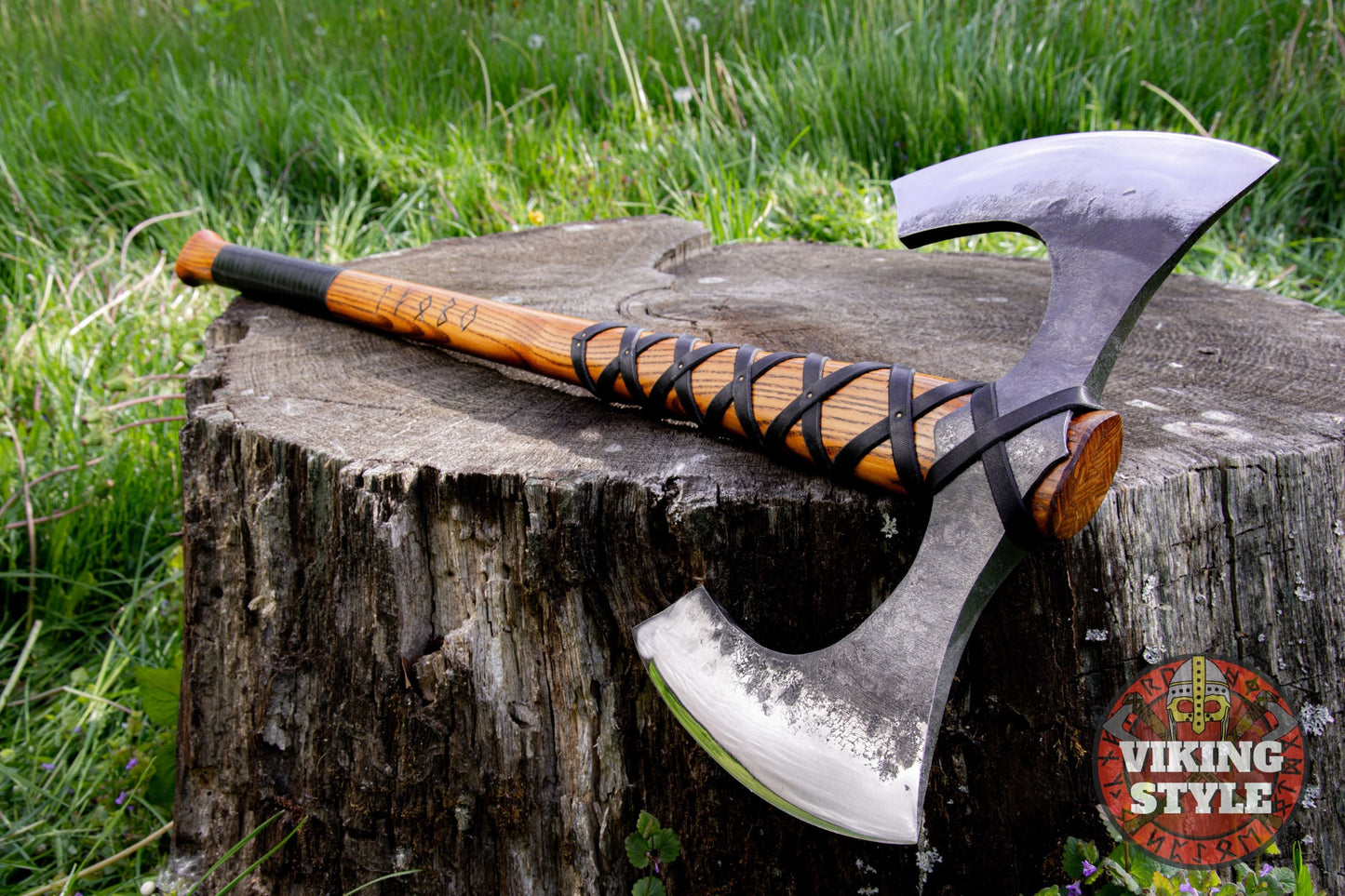 Double Sided Viking Axe - Havamal