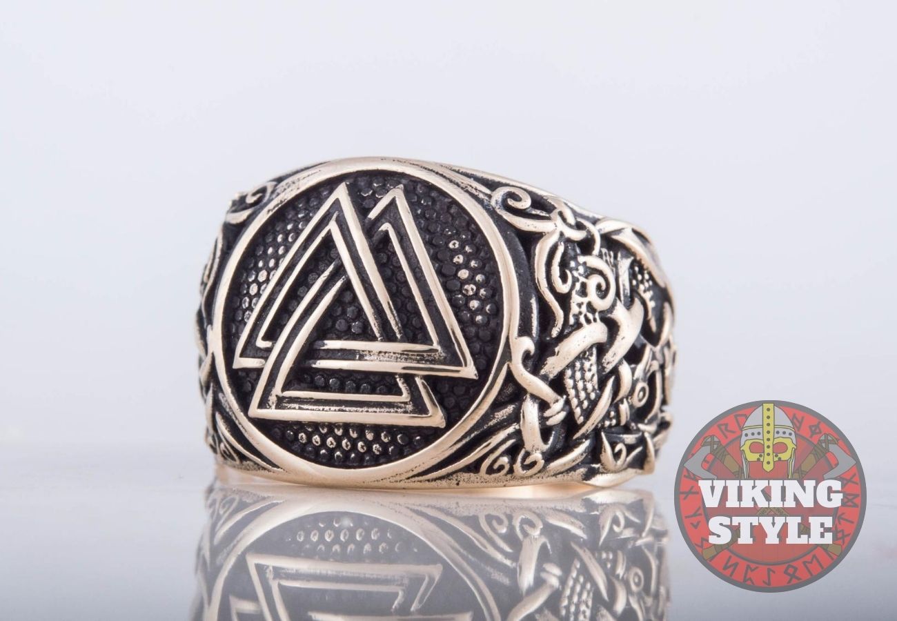 Valknut Ring - Mammen, Bronze