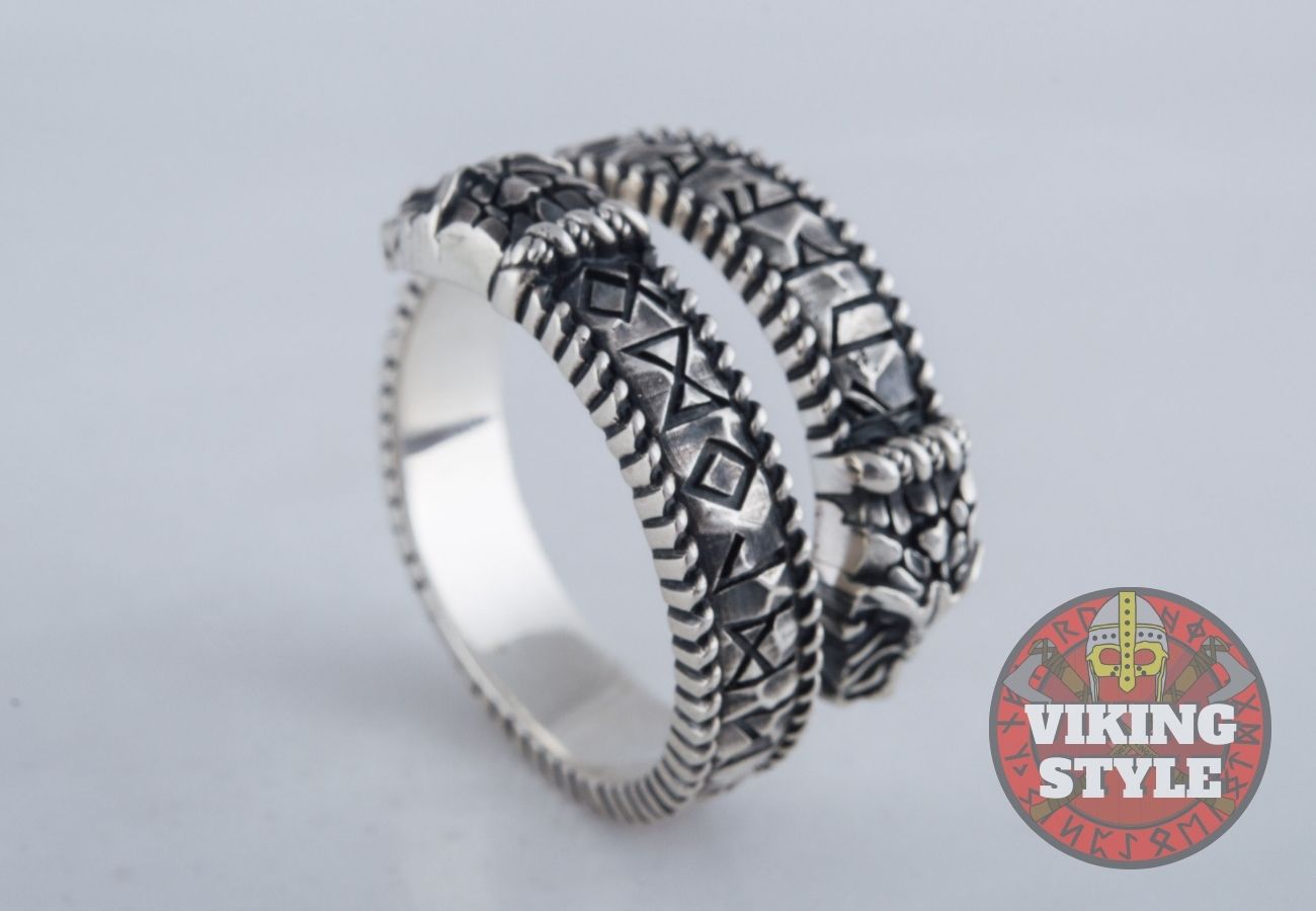 Adjustable Rune Ring II - 925 Silver