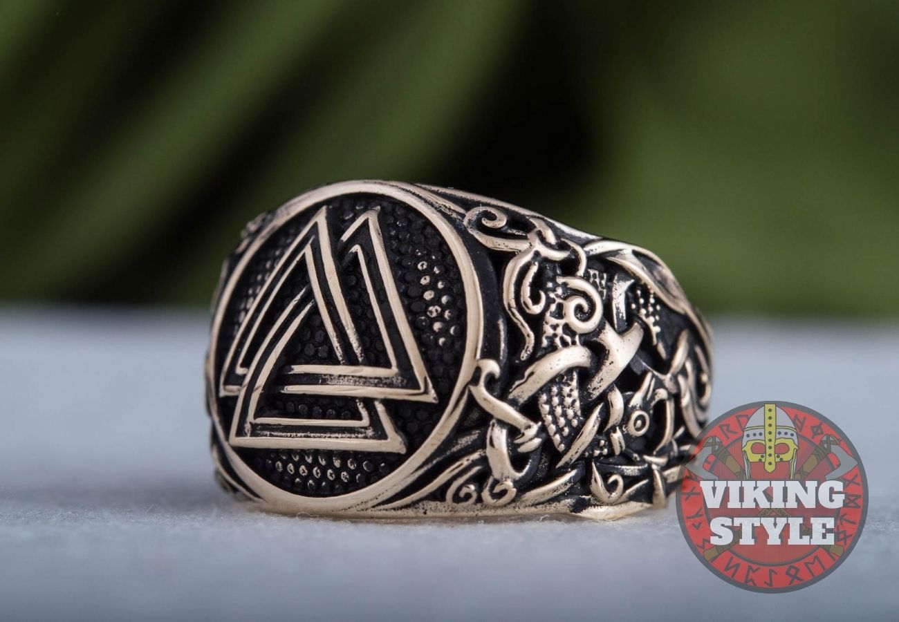 Valknut Ring - Mammen, Bronze
