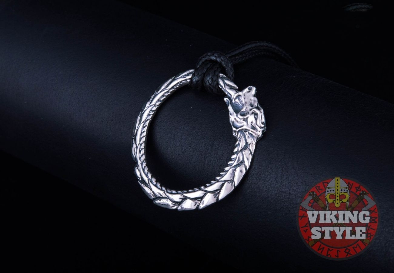 Jörmungandr Pendant - World Serpent, 925 Silver