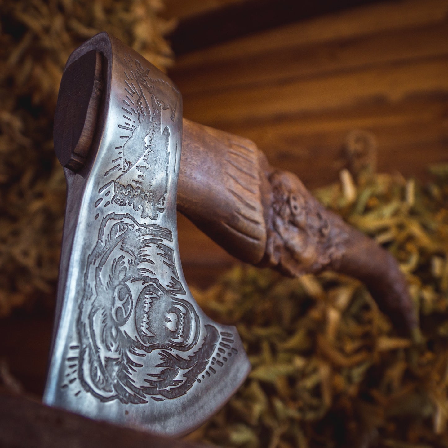 Handmade Viking Axe - Bear