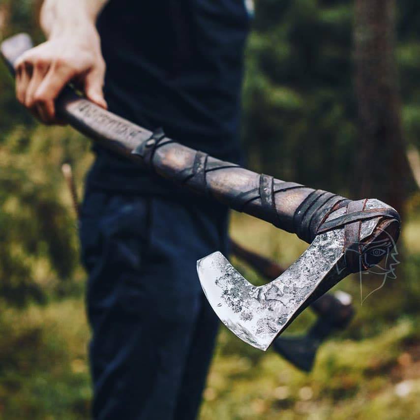 Classic Norse Battle Axe