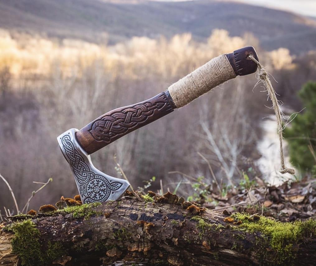 Handmade Viking Axe - Aegishjalmr