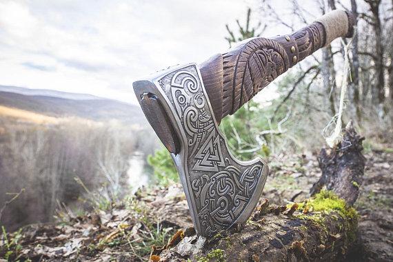 Handmade Viking Axe - Allfather design