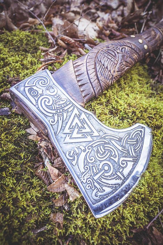 Handmade Viking Axe - Allfather design