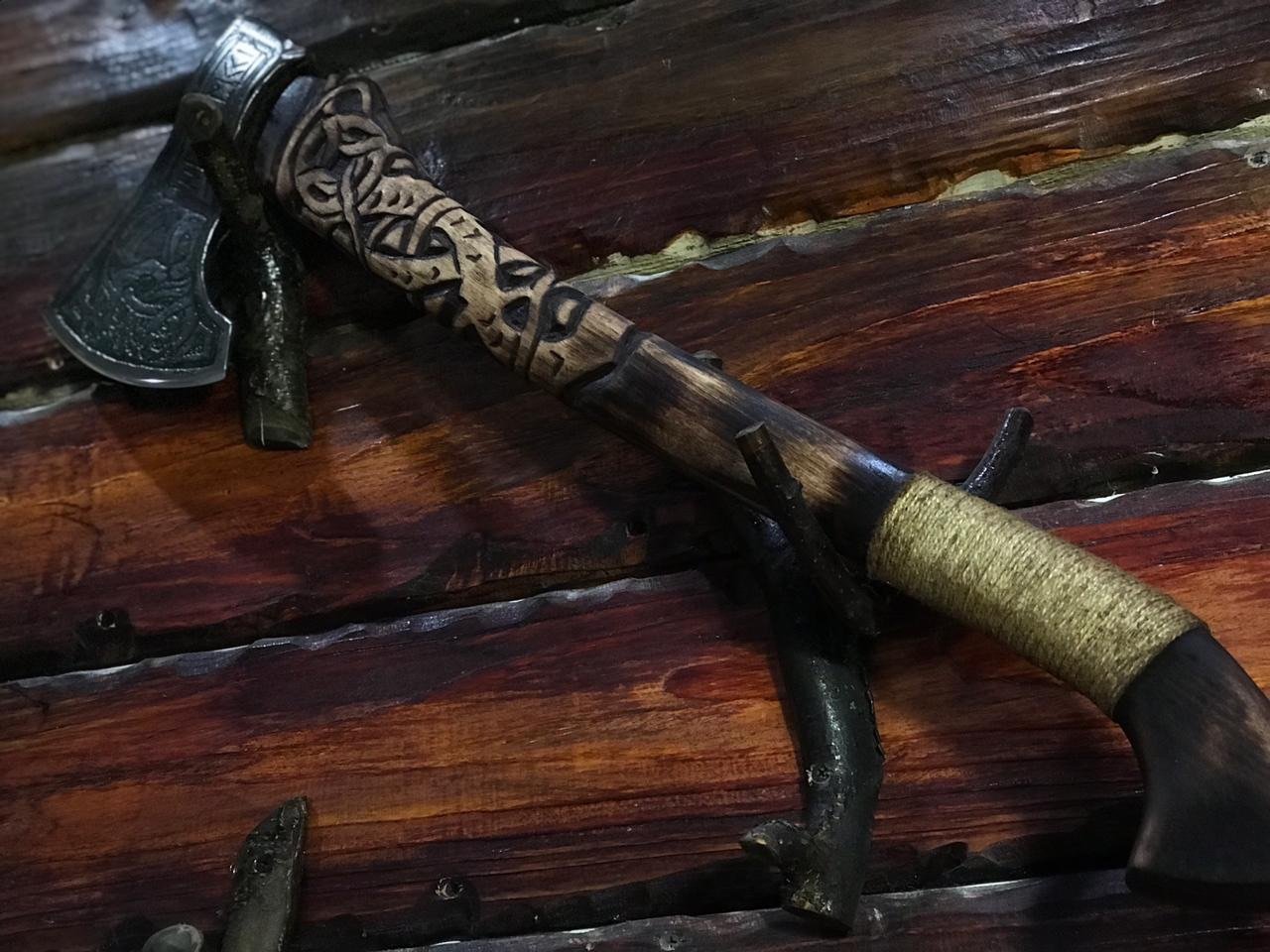 Handmade Viking Axe - Grimhildr