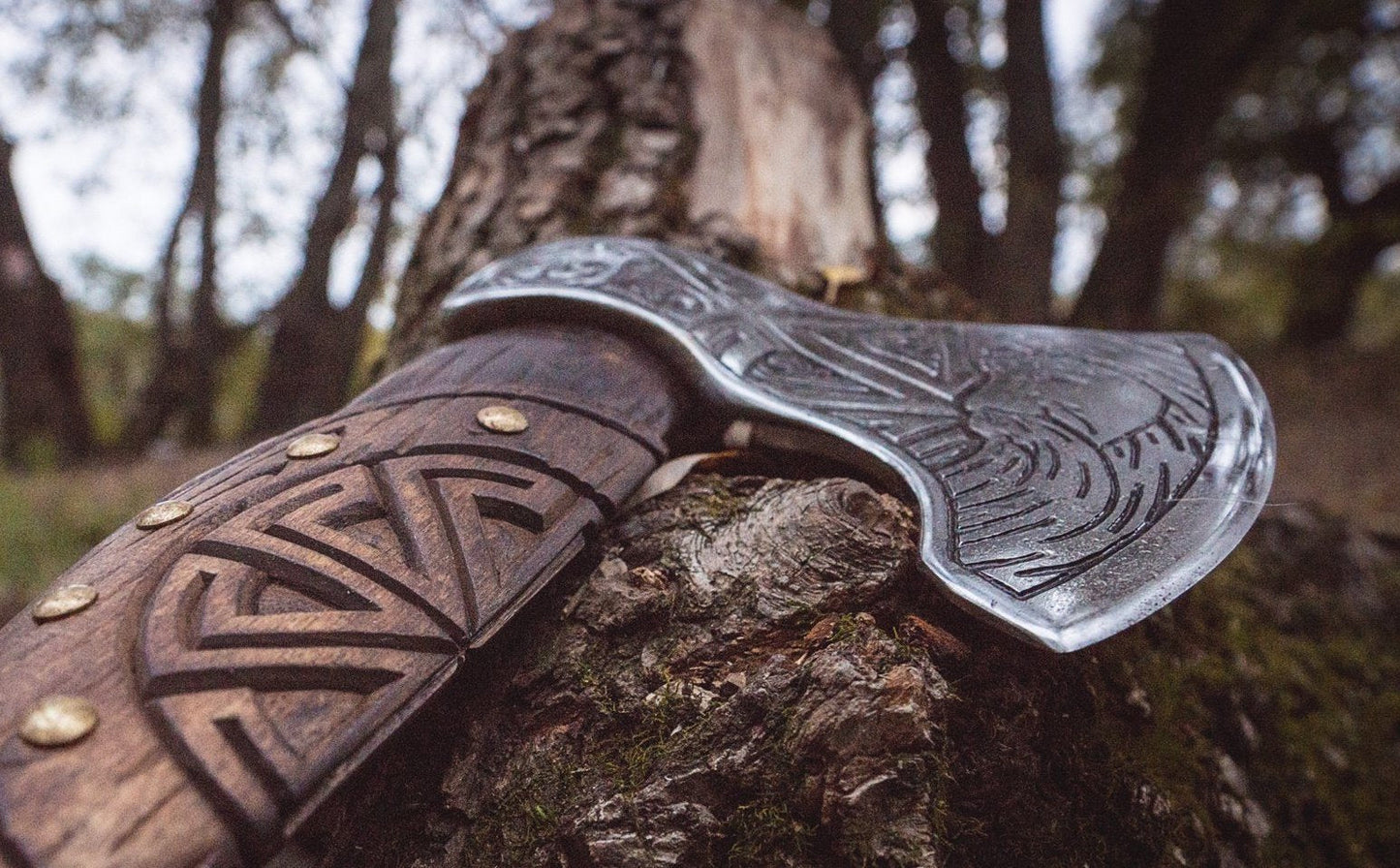 Handmade Viking Axe - Kolovrat
