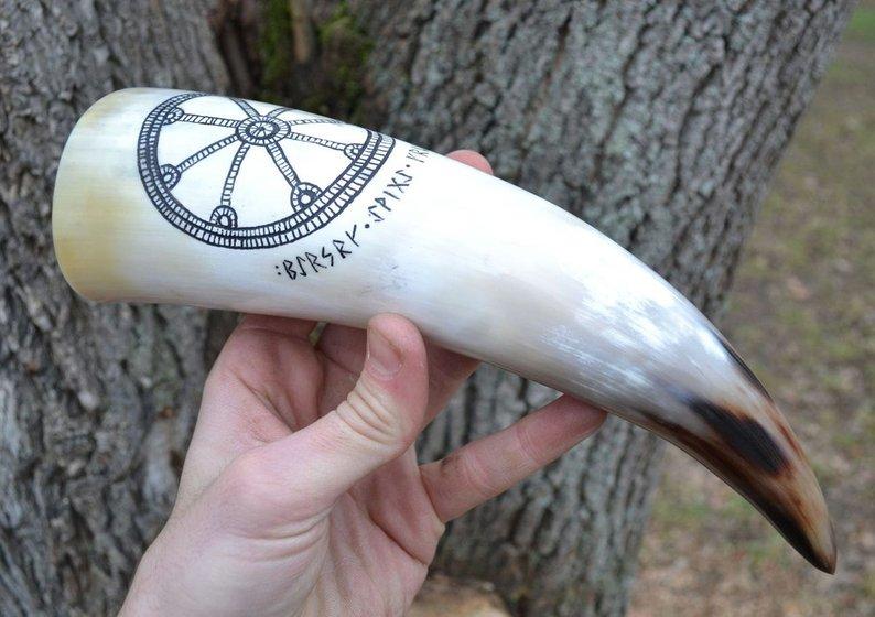 Helm of Awe Drinking Horn