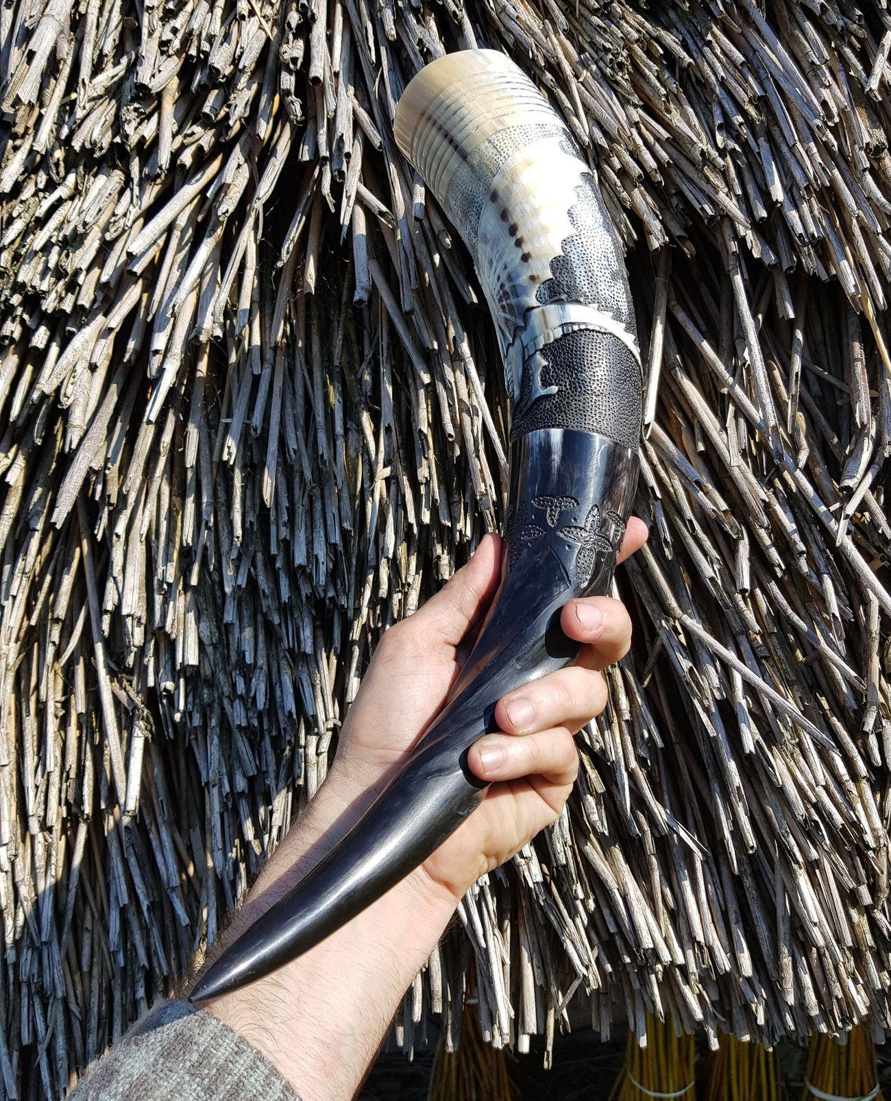 Norse Dragon Drinking Horn